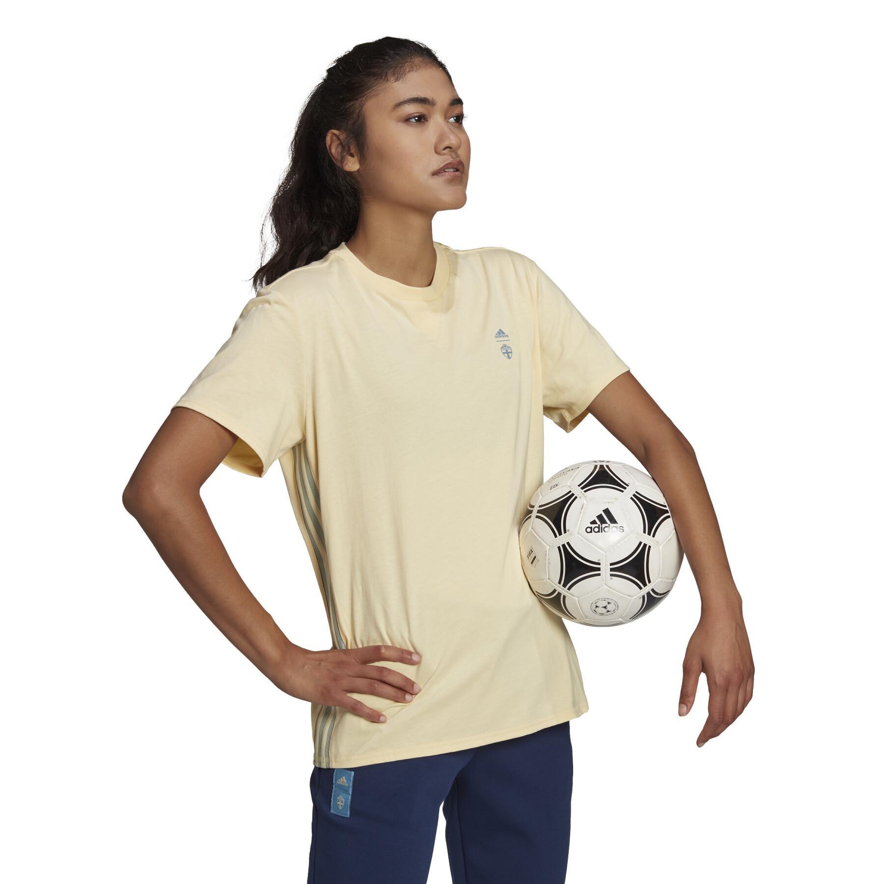 Camiseta feminina Suède Travel Euro Féminin 2022